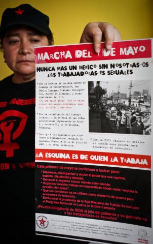 Elvira Madrid Romero, activista contra la trata de personas y la defensa de los derechos humanos, civiles y laborales de las trabajadoras sexuales desde hace 23 años.