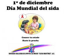 Cartel del día mundial del sida de la Brigada Callejera